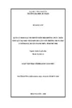 Quản lý sinh hoạt tổ chuyên môn theo hướng phát triển năng lực dạy học tích hợp cho giáo viên trường trung học cơ sở đào xá huyện thanh thủy tỉnh phú thọ