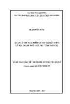 Quản lý thu bhxh tại bảo hiểm xã hội thành phố việt trì tỉnh phú thọ