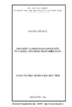 Phát hiện và nhận dạng khuôn mặt từ camera ứng dụng trong điểm danh