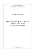 Dãy số jacobsthal và một số vấn đề liên quan