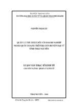 Quản lý thu bhxh đối với doanh nghiệp ngoài quốc doanh trên địa bàn huyện đại từ tỉnh thái nguyên