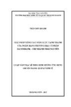 Giải pháp nâng cao năng lực cạnh tranh của ngân hàng thương mại cổ phần sacombank chi nhánh thái nguyên