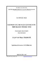 Giải pháp tăng thu ngân sách nhà nước trên địa bàn tỉnh bắc ninh