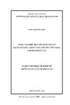 Nâng cao hiệu quả tín dụng bán lẻ tại ngân hàng tmcp công thương việt nam chi nhánh lưu xá