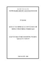 Quản lý tài chính tại các đơn vị thuộc hệ thống y tế dự phòng tỉnh bắc kạn