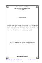 Nghiên cứu quy trình công nghệ sản xuất chế phẩm multienzymes từ nấm mốc và đánh giá độ an toàn của chúng dùng cho chăn nuôi