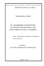 Các thuật toán dc trong quy hoạch toàn phương không lồi và ứng dụng trong phân cụm dữ liệu tt