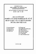 Nghiên cứu kinh nghiệm quốc tế về dịch vụ hậu cần và những bài học rút ra cho việt nam