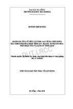 đánh giá ứng xử kết cấu nhà cao tầng chịu động đất theo phương pháp tĩnh lực ngang tương đương, phổ phản ứng và lịch sử thời gian (tt)