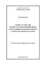 Nghiên cứu điều chế sét hữu cơ từ bentonit bình thuận với etyltriphenylphotphoni bromua và bƣớc đầu thăm dò ứng dụng