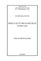 Pháp luật về trị giá hải quan ở việt nam