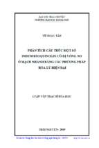 Phân tích cấu trúc một số indenoisoquinolin có dị vòng no ở mạch nhánh bằng các phương pháp hóa lý hiện đại