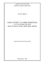 Dạng số phức của phép nghịch đảo và ứng dụng để giải một số dạng toán hình học phẳng