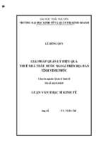 Giải pháp quản lý hiệu quả thuế nhà thầu nước ngoài trên địa bàn tỉnh vĩnh phúc