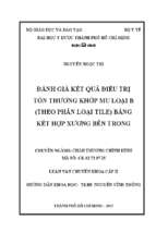 đánh giá kết quả điều trị tổn thương khớp mu loại b (theo phân loại tile) bằng kết hợp xương bên trong