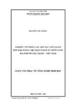 Nghiên cứu phân lập gen nac liên quan đến khả năng chịu hạn ở một số giống ngô địa phương hà giang việt nam