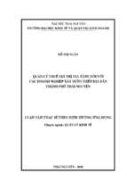 Quản lý thuế giá trị gia tăng đối với các doanh nghiệp xây dựng trên địa bàn thành phố thái nguyên
