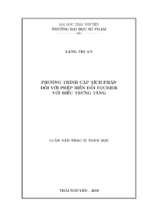 Phương trình cặp tích phân đối với phép biến đổi fourier với biểu trưng tăng