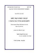 điều trị vi phẫu thuật u màng não vùng rãnh khứu