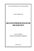 Nhân lực của tập đoàn dầu khí quốc gia việt nam trong hội nhập quốc tế