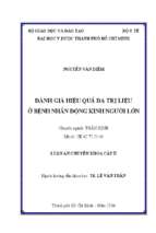 đánh giá hiệu quả đa trị liệu ở bệnh nhân động kinh ngƣời lớn