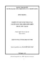 Nghiên cứu một số kỹ thuật tạo chuyển động theo điểm điều khiển trong thực tại ảo