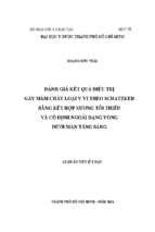 đánh giá kết quả điều trị gãy mâm chày loại v vi theo schatzker bằng kết hợp xương tối thiểu và cố định ngoài dạng vòng dưới màn tăng sáng