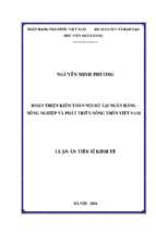 Hoàn thiện kiểm toán nội bộ tại ngân hàng nông nghiệp và phát triển nông thôn việt nam