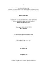 Nghiên cứu các phương pháp trích chọn thông tin và ứng dụng trích chọn thông tin du lịch trong văn bản tiếng việt
