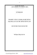 Tìm hiểu công cụ đánh giá hệ thống đảm bảo an toàn hệ thống thông tin