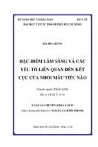 đặc điểm lâm sàng và các yếu tố liên quan đến kết cục của nhồi máu tiểu não