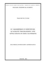 Các thuật toán dc trong quy hoạch toàn phương không lồi và ứng dụng trong phân cụm dữ liệu