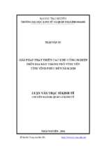 Giải pháp phát triển các khu công nghiệp trên địa bàn thành phố vĩnh yên tỉnh vĩnh phúc đến năm 2020