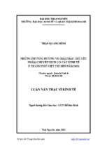 Những phương hướng và giải pháp chủ yếu nhằm chuyển dịch cơ cấu kinh tế ở thành phố việt trì đến năm 2020