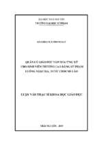 Quản lý giáo dục văn hóa ứng xử cho sinh viên trường cao đẳng sư phạm luông nặm tha nước chdcnd lào