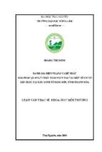 đánh giá hiện trạng và đề xuất giải pháp quản lý chất thải nguy hại tại một số cơ sở sản xuất tại khu kinh tế nghi sơn tỉnh thanh hóa