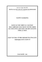 đánh giá thực hiện các giải pháp phát triển sản xuất trong chương trình xây dựng nông thôn mới ở huyện tân uyên tỉnh lai châu