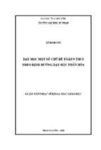 Dạy học một số chủ đề toán 9 trung học cơ sở theo định hướng dạy học phân hóa