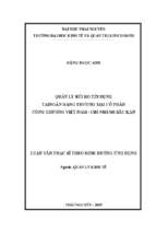 Quản lý rủi ro tín dụng tại ngân hàng thương mại cổ phần công thương việt nam chi nhánh bắc kạn