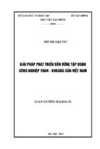 Giải pháp phát triển bền vững tập đoàn công nghiệp than khoáng sản việt nam