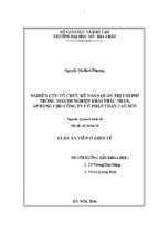 Nghiên cứu tổ chức kế toán quản trị chi phí trong doanh nghiệp khai thác than áp dụng cho công ty cổ phần than cao sơn