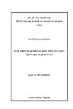 Phát triển du lịch đồng bằng sông cửu long trong hội nhập quốc tế