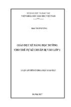 Giáo dục kĩ năng học đường cho trẻ tự kỉ chuẩn bị vào lớp 1