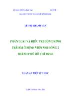 Phân loại và điều trị động kinh trẻ em ở bệnh viện nhi đồng 2 thành phố hồ chí minh