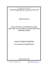 Nâng cao chất lượng đội ngũ cán bộ công chức ủy ban nhân dân thị xã sông công tỉnh thái nguyên