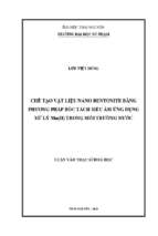 Chế tạo vật liệu nano bentonite bằng phương pháp bóc tách siêu âm ứng dụng xử lý mn ii trong môi trường nước