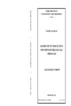 Giải pháp chủ yếu nhằm xây dựng nông thôn mới ở thị xã bắc kạn tỉnh bắc kạn