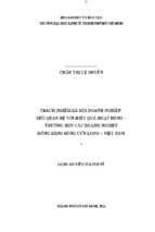 Trách nhiệm xã hội doanh nghiệp mối quan hệ với hiệu quả hoạt động trường hợp các doanh nghiệp đồng bằng sông cửu long việt nam