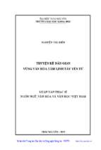 Truyện kể dân gian vùng văn hóa tâm linh tây yên tử