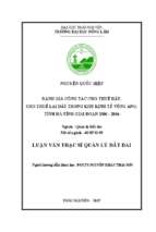 đánh giá công tác cho thuê đất cho thuê lại đất trong khu kinh tế vũng áng tỉnh hà tĩnh giai đoạn 2006 2016